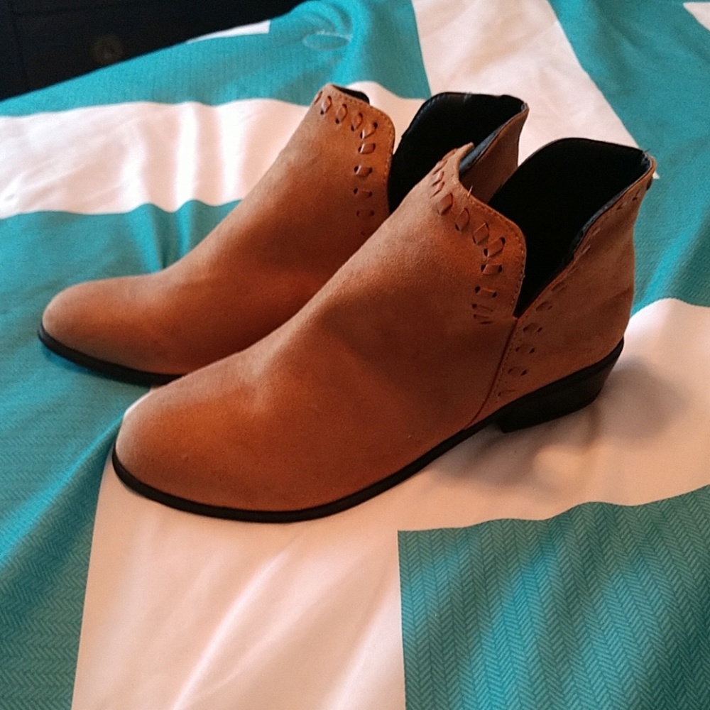 Khaki ankle boots
